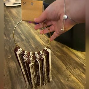 EARTHBOUND braided thread necklace